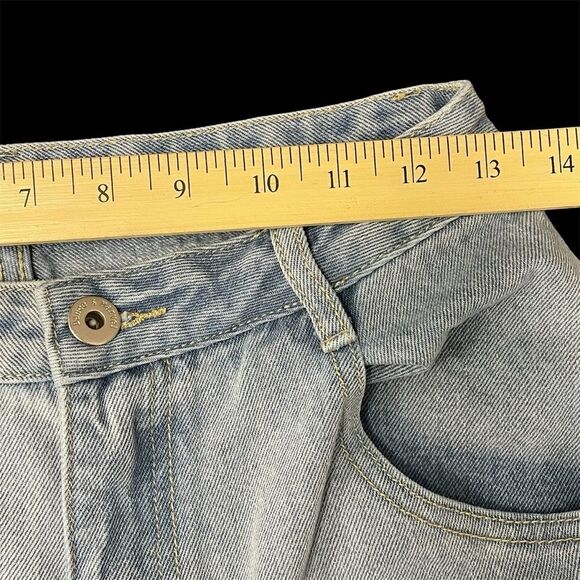 Dance & Marvel Denim Jeans Light Wash Distressed Loose Fit Women’s Size Small - Picture 5 of 10
